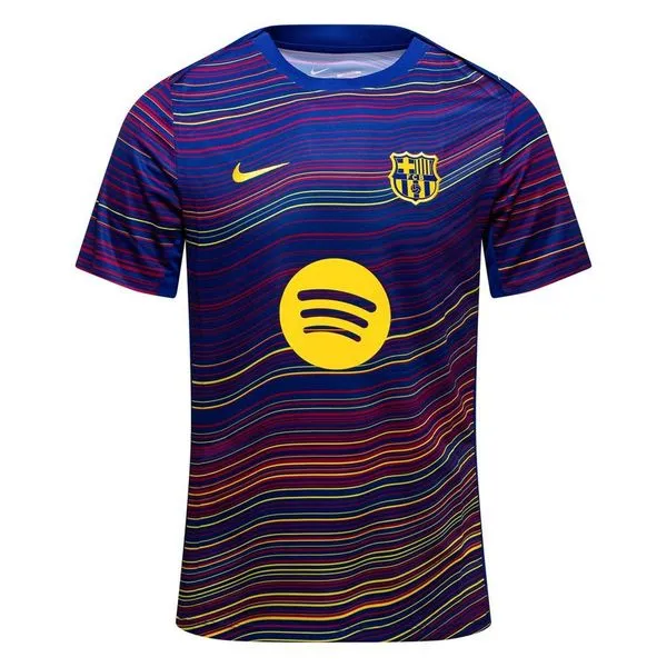 Barcelona Trænings T-Shirt Dri-FIT Academy Pro Pre Match - Navy/Gul