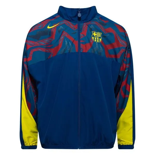 Barcelona Track Jakke Starting 5 Woven GX 4. - Blå/Gul