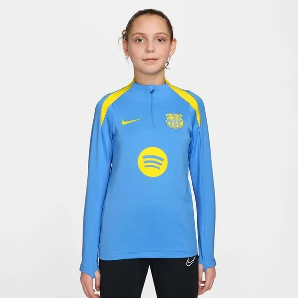 Barcelona Træningstrøje Dri-FIT Strike Drill - Blå/Gul Børn
